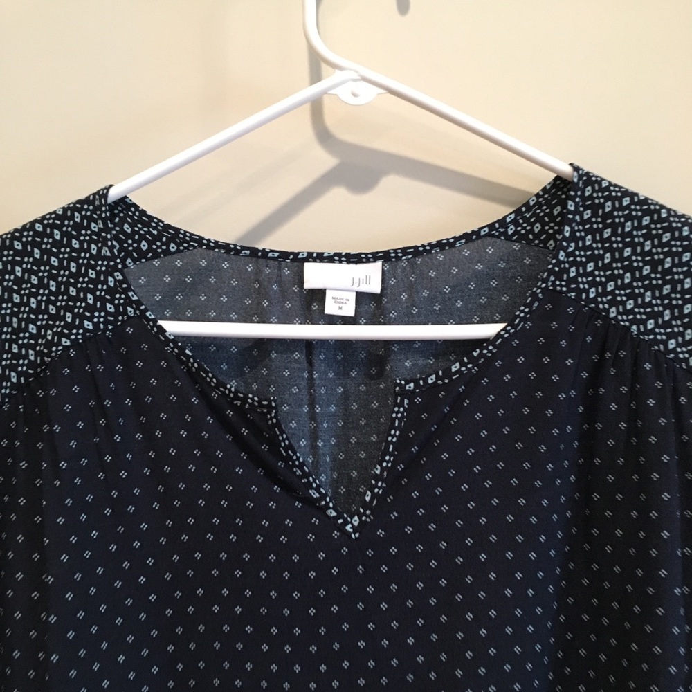 J Jill patterned blouse medium - Picture 2 of 7